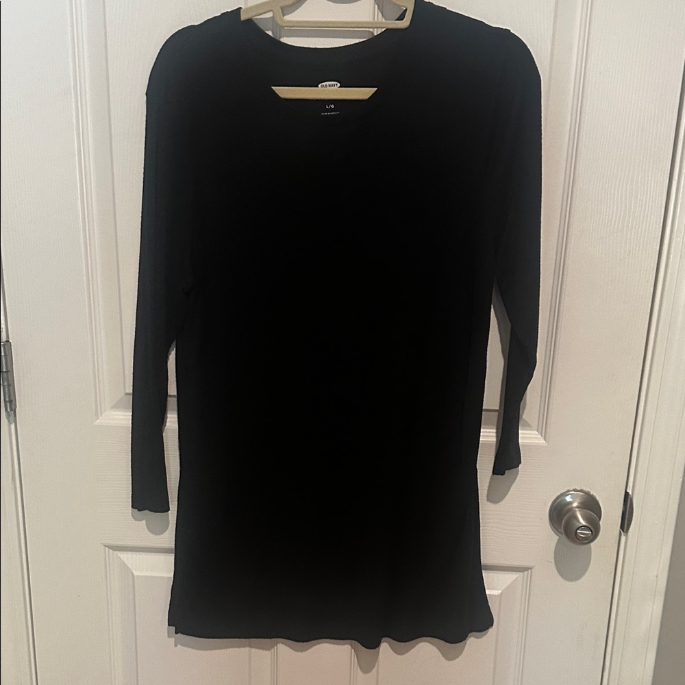 Old Navy Black Tunic Top